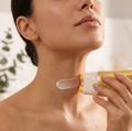 liftéskin neck firming roller cream — application on neck and jawline